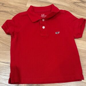 Vineyard Vines Kids Bright Red Polo